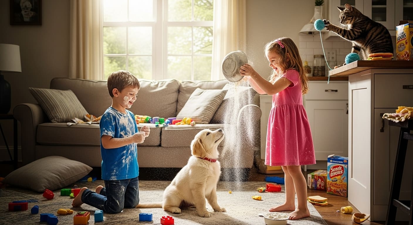 Children and Pets How to Keep a Clean Home Without Being a Slave to the Mess in the San Francisco Bay Area